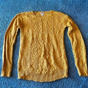 Yellow mossimo sweater